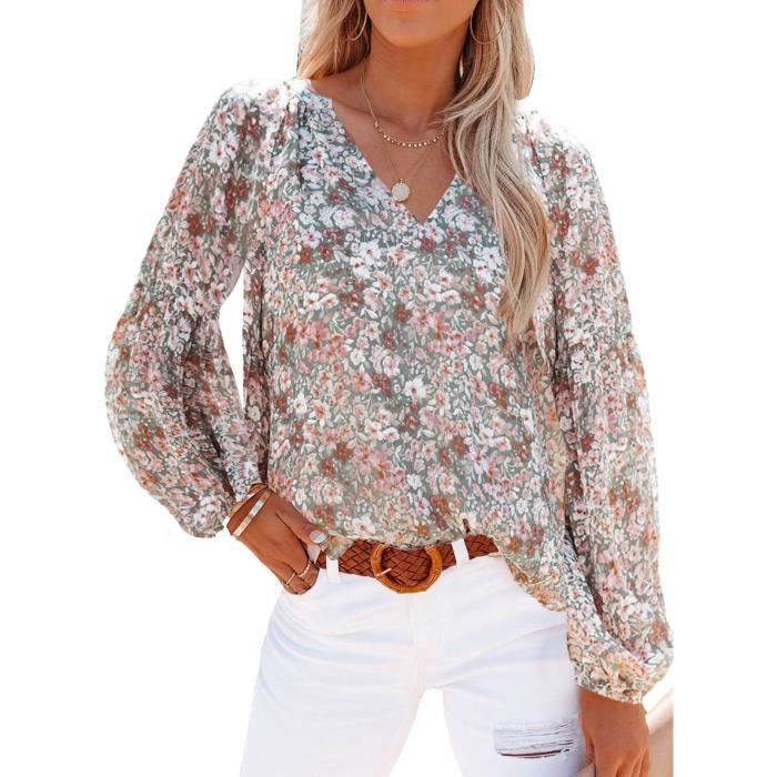 Chemisier floral femme top