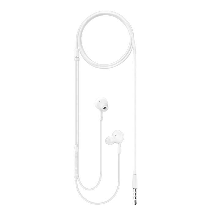 Écouteurs Jack 3.5mm Intra-auriculaires Boutons Micro Original Samsung  Blanc - Ecouteurs