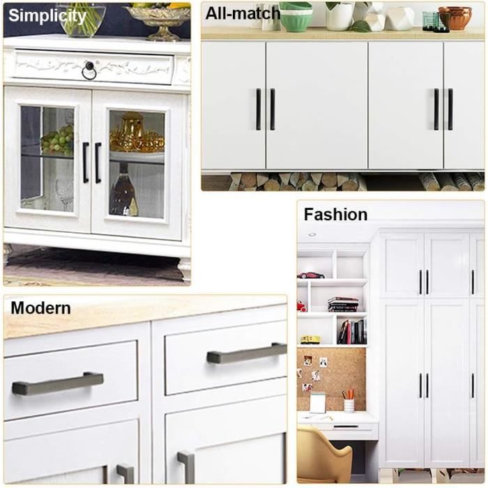 Poignee inox pour meuble de cuisine - Leroy Merlin