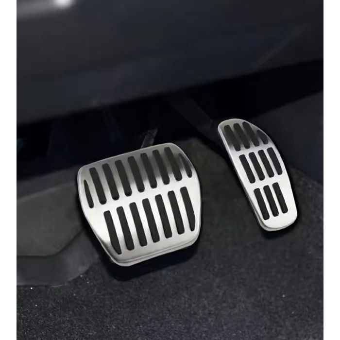 LFOTPP Compatible Con Renaul-t Clio 5 / Captur 2 / Arkana/Kadjar/Koleos/Dacia Duster [Transmisión Automática] Cubierta De Pedales De Aleación De Aluminio Antideslizante Pedal De Freno
