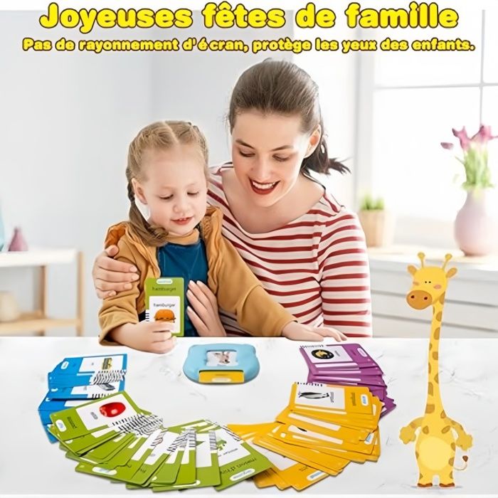 Cartes Flash parlantes - PIMPIMSKY - Jouet éducatif de cartes mémoire