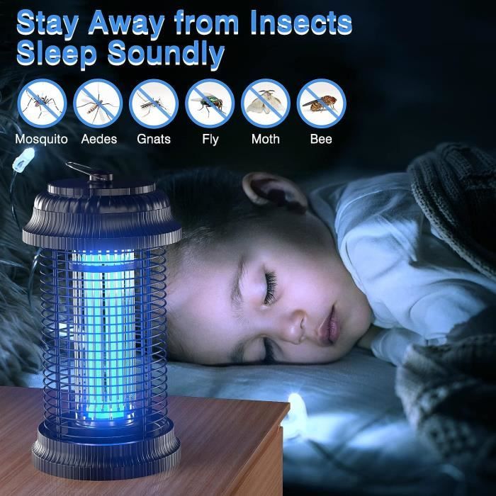 Lampe Anti-moustique UV 20W 30m² pour une utilisation intérieure et  extérieure KOOPER