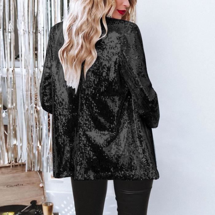 Veste blazer store sequin femme