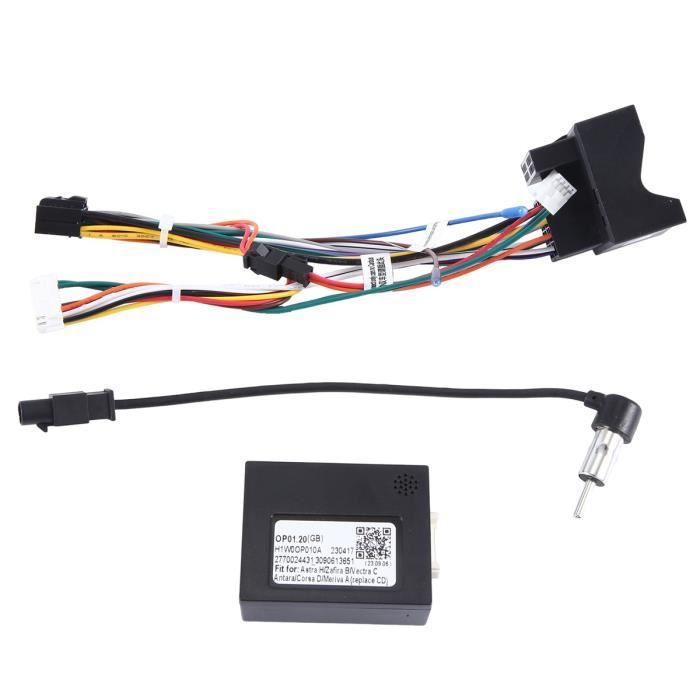 Faisceau Câble Autoradio 16 Broches Pour Opel - Compatible Astra H, Zafira B, Corsa D, Meriva A… - Longueur 18.5 Cm