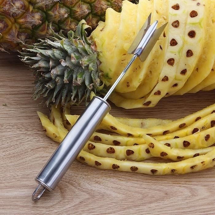 5 PCS cuisine en acier inoxydable ananas couteau à éplucher - Cdiscount  Maison