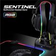 Support Casque Gaming RGB - Porte Casque Gamer Multifonction 11 Effets Lumineux - Compatible PC/PS4/Console-3