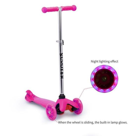 Trottinette Enfant 3 Roues 3 En 1 Bebe Micro Mini Scooter Avec Siege Amovible Et Reglable Et Roues Clignotants A Led Guidon Reglable Achat Vente Trottinette Enfant 3 Roues Cdiscount