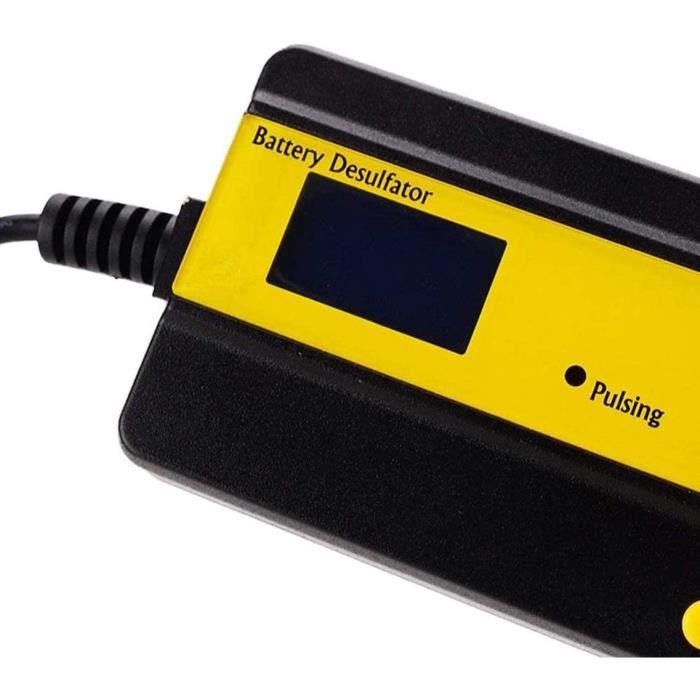 Désulfateur de batteries au plomb à impulsions automatiques 400 Ah Écran LED De 12 V à 72