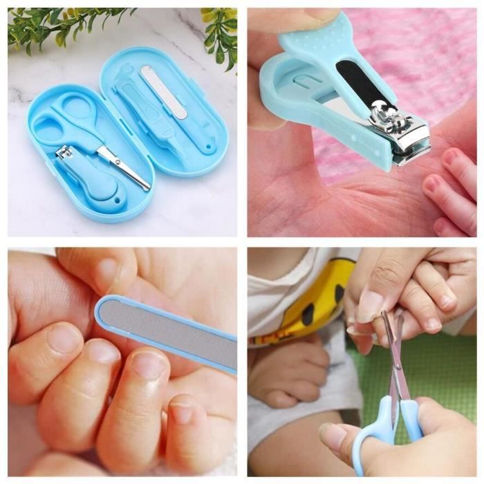Coupe-ongles Bébé En Métal, 9 Cm, Marque Nuby, Incurvé, Avec Ciseaux à Cuticules