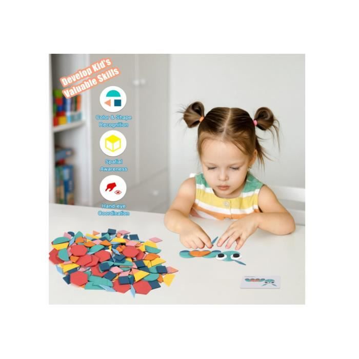 Jeu éducatif Formes Géométriques Le Puzzle TANGRAM En Bois Personnalisable Avec Votre Logo Un Goodies 797030