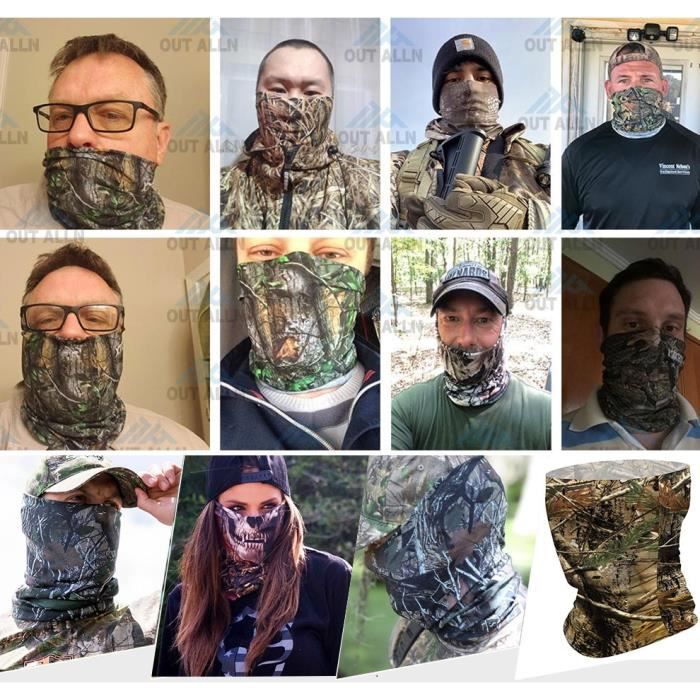 Lot De 6 Bandanas/couvre-cou Multifonctions - Protection UV, Respirant, Refroidissant - Pour Sport Et Plein Air