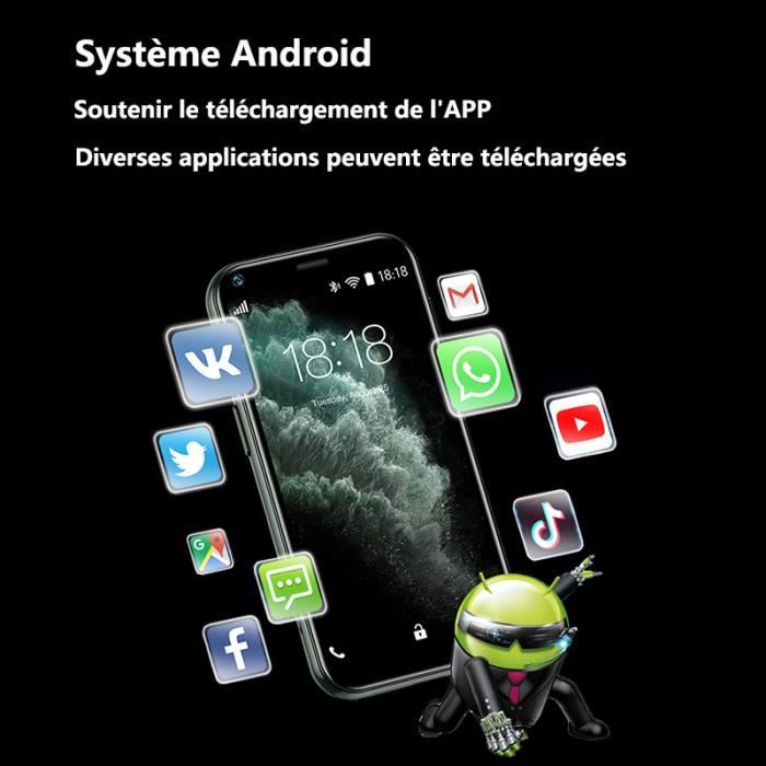 Mini Téléphone XS11, 2.5 Pouces 1 GO RAM 8 GO ROM Quad Core