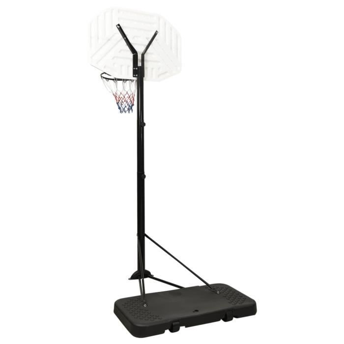 Panier de basket vidaXL Support de basket-ball Transparent 280-350 cm  Polycarbonate