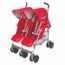 maclaren poussette double twin techno black