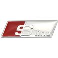 Version Sline Silver - En Aluminium Sline Rs Emblème Insigne 3d Autocollant De Voiture Le Style Volant Fenêtre Accessoires Pour-0