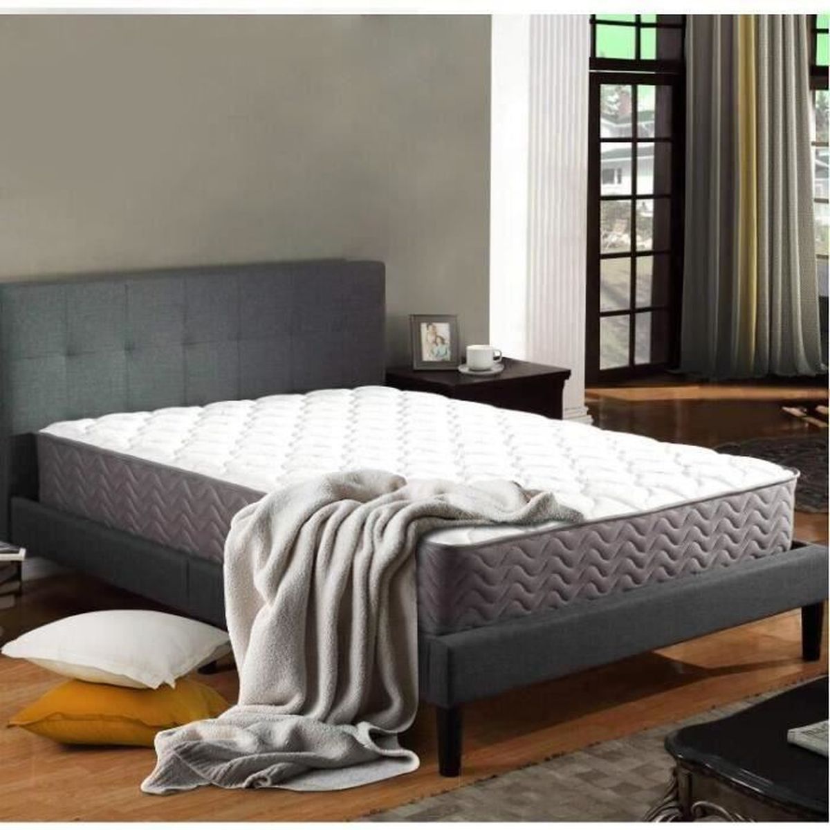 Matelas 160x200 Epaisseur 26 Cm Systeme 8 Couches Luxe Mousse A Memoire Multi Zones De Confort Tres Achat Vente Matelas Cdiscount