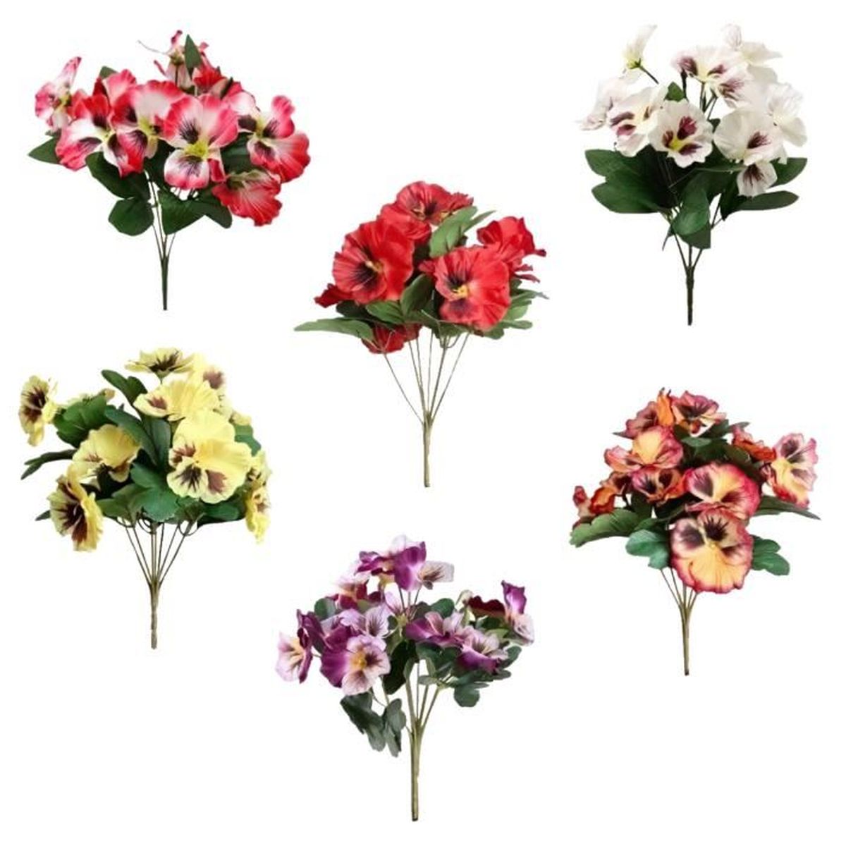 10 Roses Artificielles En Soie 54cm - Décoration Mariage Et Intérieur Fuchsia - DuHouse