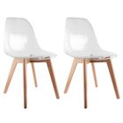 ALTOBUY OKOA - Lot de 2 Chaises Transparentes