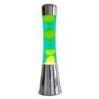 Lampe à lave - FISURA - Vert et jaune - Base en chrome - 25W - Intérieur
