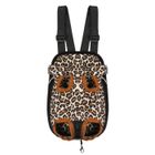 FOXNOVO Sac De Transport Ventral Poitrine Pour Animaux Chien Chat- Taille S-Motif léopard