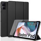 ENF1TROUV Housse Xiaomi Redmi Pad 10,61" + Film protection écran en VERRE Trempé, Coque pour Tablette Xiaomi Redmi Pad en Cuir PU Antichoc
