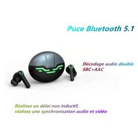 Casque De Jeu Sans Fil Bluetooth-Mini écouteurs Stéréo Bilatéraux Tactiles Casque De Jeu De Sport