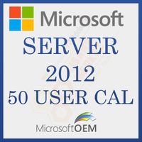 Microsoft Server 2012 User 50 CAL |RDS| Avec Facture | Version complète |