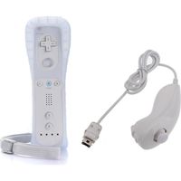 Pack Manette Contrôleur de jeu Wii U+ Nunshuck + Housse Blanc