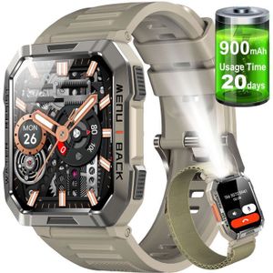Montre connectée sport IOWODO Smartwatch Homme avec Batterie 900 mAh, Bou