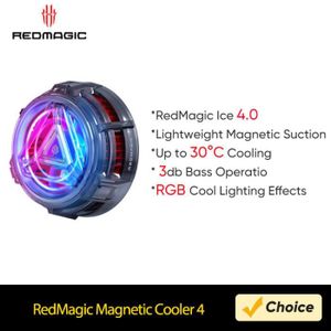GLACIÈRE ÉLECTRIQUE Glacière magnétique 4-Nubia-Refroidisseur rapide avec lumière RVB, RedMagic Cooler, 4Pro, 4Pro, iPhone 14, 12