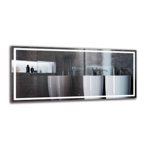 artforma l49 150x80 cm illumination led miroir sur mesure eclairage salle de bain achat vente miroir salle de bain cdiscount