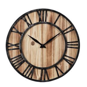 Horloge Murale Vintage Gouss 74cm Naturel Achat Vente