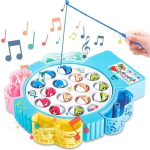 Jouet de pêche magnétique en bois enfants Puzzle voyage semblant jouet  jouet de bain cadeau pour 0-3 ans garçons fillesPratique et pratique