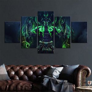 OBJET DÉCORATION MURALE TNK-267 Illidan – affiche de jeu stormage World of Warcraft, dessin, toile d'art HD, peintures murales pour décorati(Sans cadre)
