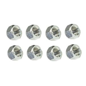 Lot De 10 écrous De Roue Pour Remorque - Acier Carbone - Argenté - Remplacement Direct