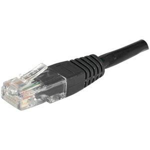 Câble Ethernet 50m Cat6 Câble Réseau Plat RJ45 Haut Débit Blindé 1Gbps 250MHz Compatible avec Routeur Modem(50 Mètres, Noir) - Informatique