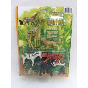 3D Bande Dessinée Jungle sauvage animal arbre pont lion Girafe