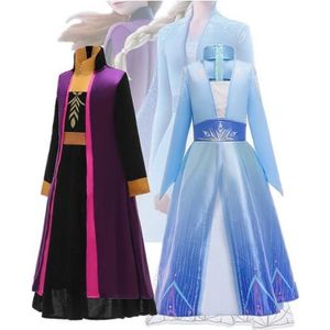 DÉGUISEMENT - PANOPLIE Lot 2 Robe de princesse robe de neige filles robe d'hiver enfants Cosplay 4-14 ans Halloween princesse Costume
