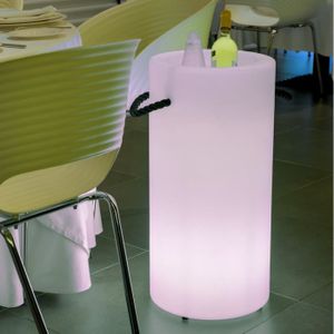 POT LUMINEUX Pot lumineux Palma Botellero SmartTech recharge solaire ou secteur - NEWGARDEN - 70 cm - Blanc - Autonome