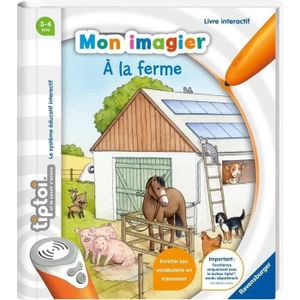 LIVRE INTERACTIF ENFANT Ravensburger - tiptoi® Mon imagier à la ferme - Apprentissage ludique du vocabulaire de la ferme - Mixte 3 ans+