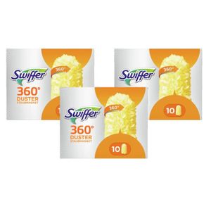 Swiffer Lingettes Humides Pour Sol, Serpillères Imprégnées pour Sols, 10  Unités, Antibacterial, Recharges, Nettoyant Sol