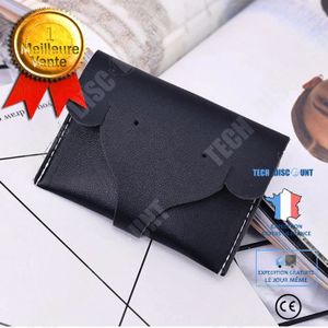 liYEZI,Portefeuille Femme Grande Capacité PU Cuir,Porte Monnaie Femmes Petite Taille,Portefeuille Court Femme,Couleur Unie Simple Rétro Rivet Paquet De Carte Sac à Main Bleu 