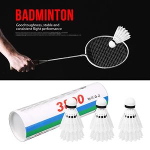 VOLANT DE BADMINTON 6pcs boules de badminton blanches volants accessoi