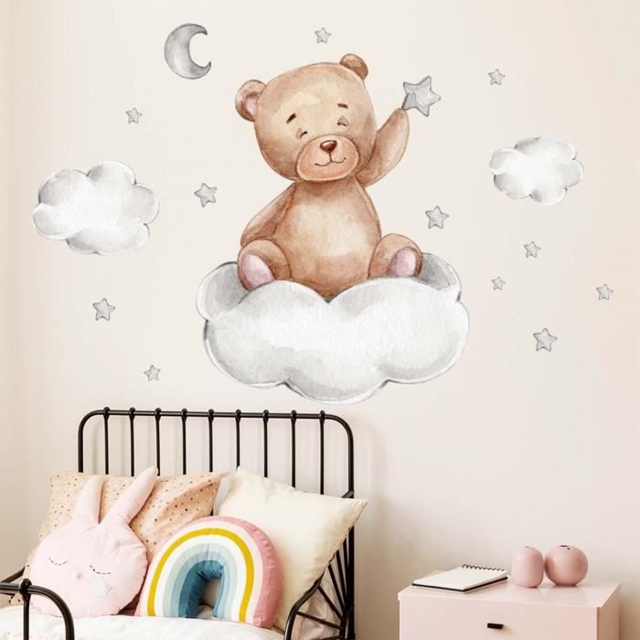Sticker Enfant Blanc - Papier peint pour chambre bébé, fille et garçon -  vertbaudet