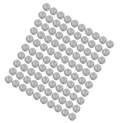 100 Filtres à Tabac Métal Pour Pipes - Billes Inox Lavables 20mm - Pour Fumeurs