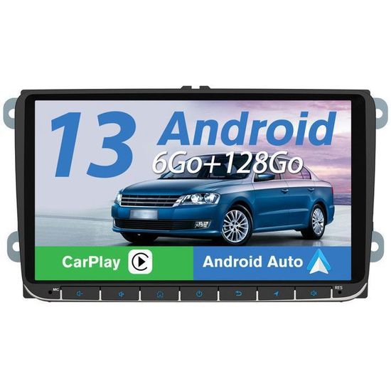 AWESAFE 2DIN 9 " Autoradio Android 13 Pour Peugeot 407  2004 2008 Carplay Sans Fil Navigation Gps Bt Rds Fm Appareil Photo 32gb 97267664