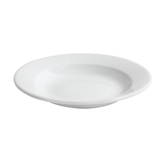 4 Bols à Pâtes En Porcelaine - 350ml - Ø30cm - Blanc - Empilables & Lave-vaisselle - Qualité Restaurant