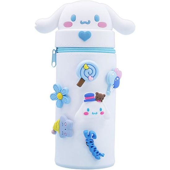 Trousse à Crayons Extensible En Silicone Kawaii - Design Cinnamoroll - Hauteur 22-25cm - Pour École, Bureau, Cadeau