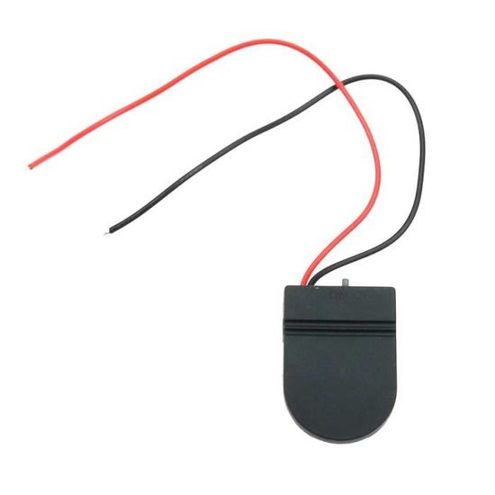 Porte-Piles CR2032 CABLEPELADO - Support 2 Piles Avec Interrupteur ON/OFF - Tension 6V - Compact