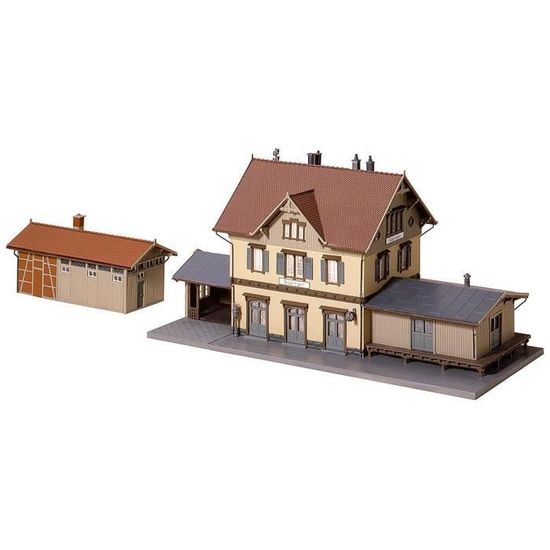 Noch 14810 – Accessoires Gare HO 1/87 – Décoration Modélisme Ferroviaire – Kit Détails Gare En Plastique